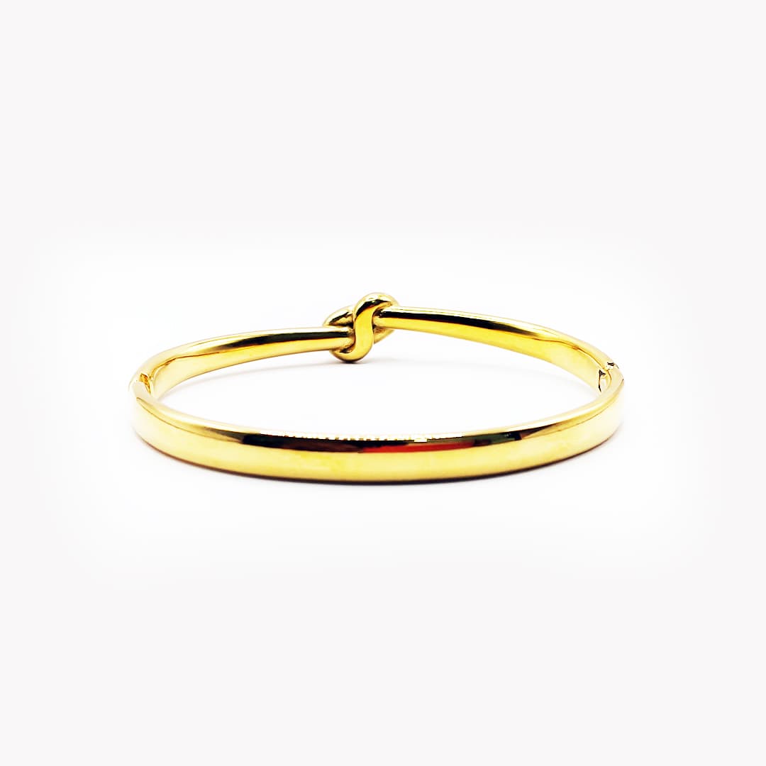 Golden Loop Knot Bangle