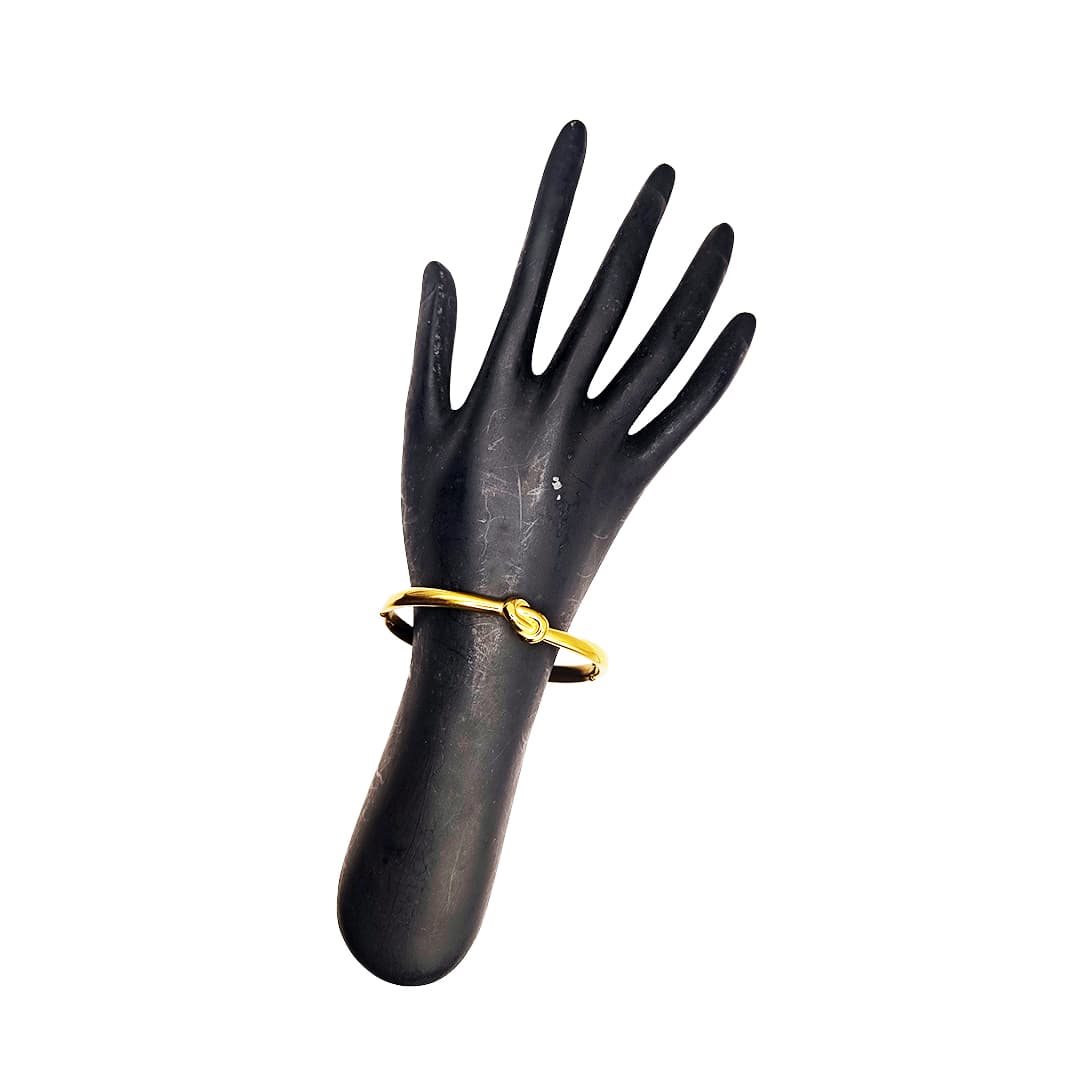 Golden Loop Knot Bangle