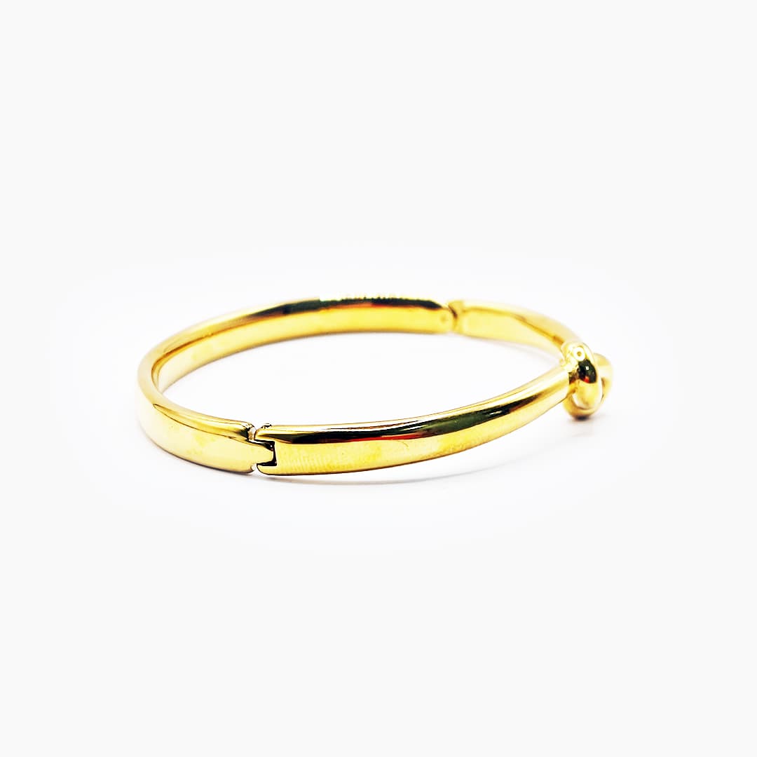 Golden Loop Knot Bangle